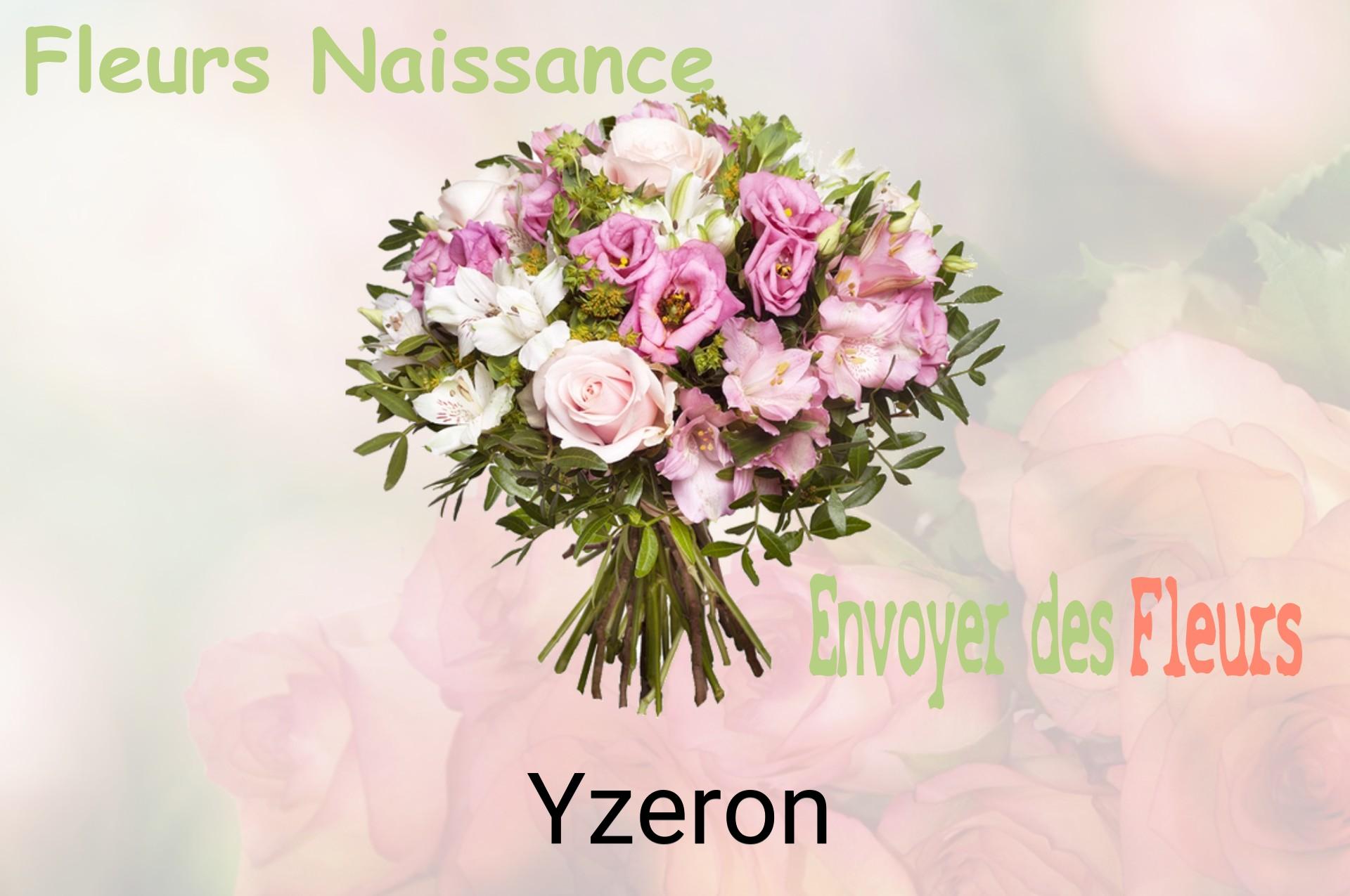 Bouquet de fleurs de naissance livré à Yzeron